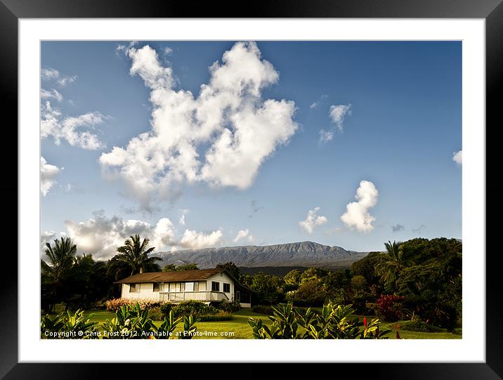 In the Shadow of Haleakala Framed Mounted Print by Chris Frost