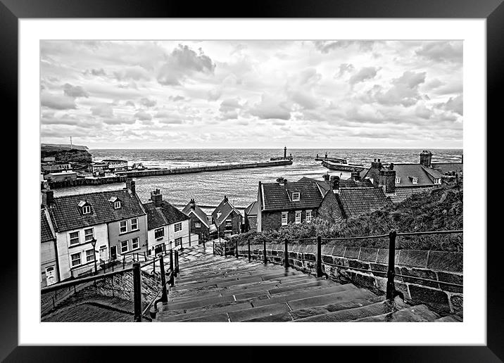 whitby steps Framed Mounted Print by Northeast Images