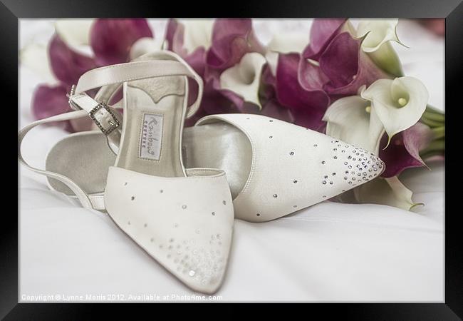 The Wedding Shoes Framed Print by Lynne Morris (Lswpp)