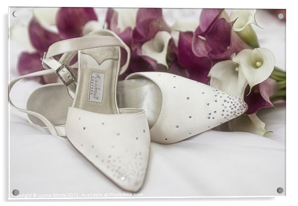 The Wedding Shoes Acrylic by Lynne Morris (Lswpp)