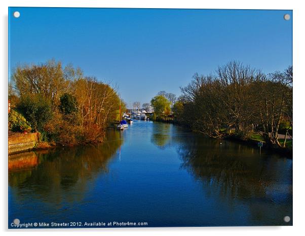 Along the Avon Acrylic by Mike Streeter