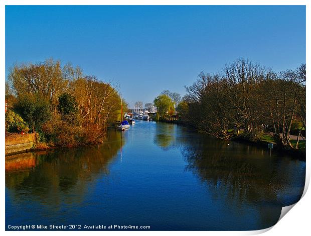 Along the Avon Print by Mike Streeter