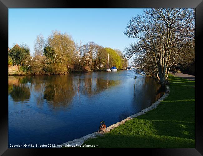 Along the Avon 2 Framed Print by Mike Streeter