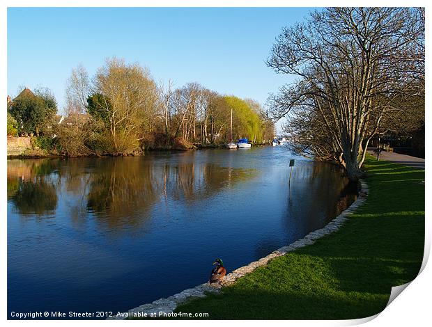 Along the Avon 2 Print by Mike Streeter