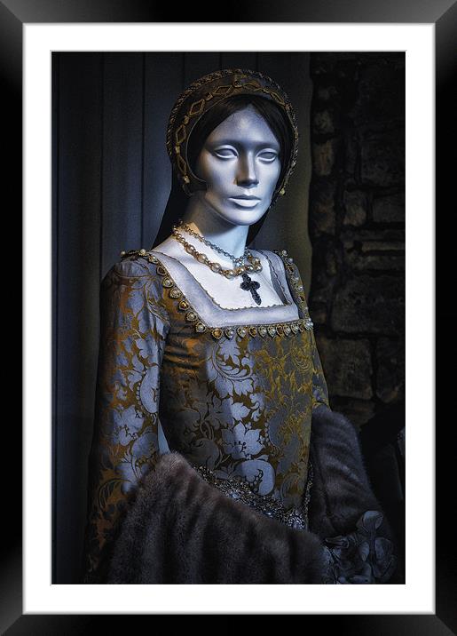 Hauntingly Beautiful.....Anne Boleyn Framed Mounted Print by martin kimberley