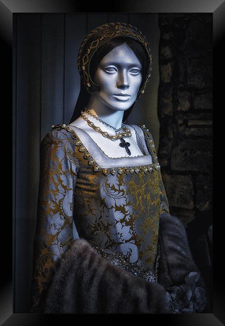 Hauntingly Beautiful.....Anne Boleyn Framed Print by martin kimberley