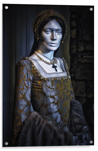 Hauntingly Beautiful.....Anne Boleyn Acrylic by martin kimberley