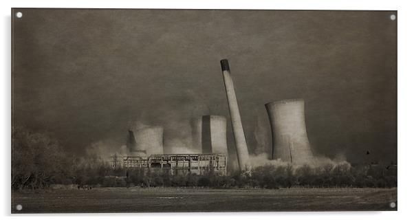 Richbrough Power Station. KENT Acrylic by Peter Oak