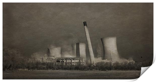 Richbrough Power Station. KENT Print by Peter Oak