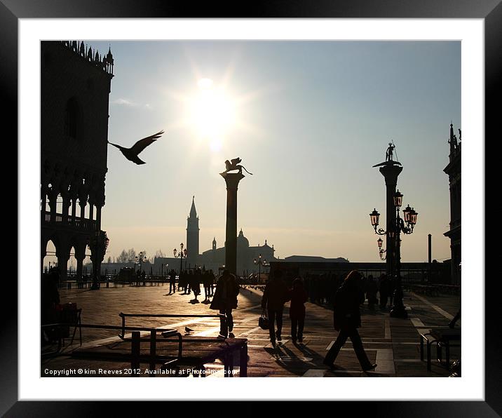 Venice Framed Mounted Print by kim Reeves