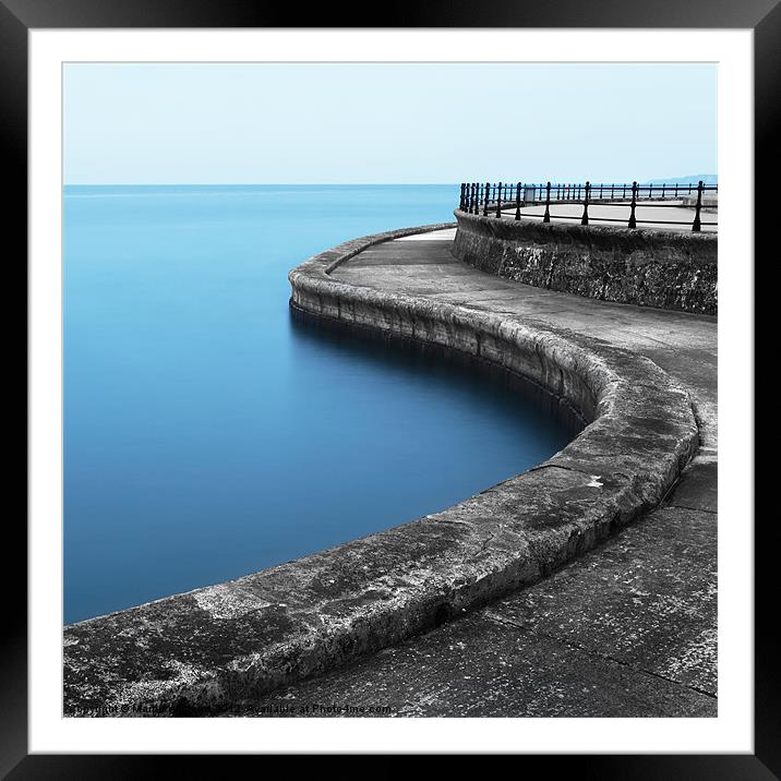 Calm Seas at Scarborough Framed Mounted Print by Martin Williams