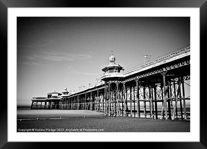North Pier Blackpool Framed Mounted Print by Sandra Pledger