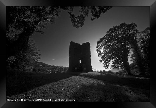 Crickhowell Castle Framed Print by Creative Photography Wales