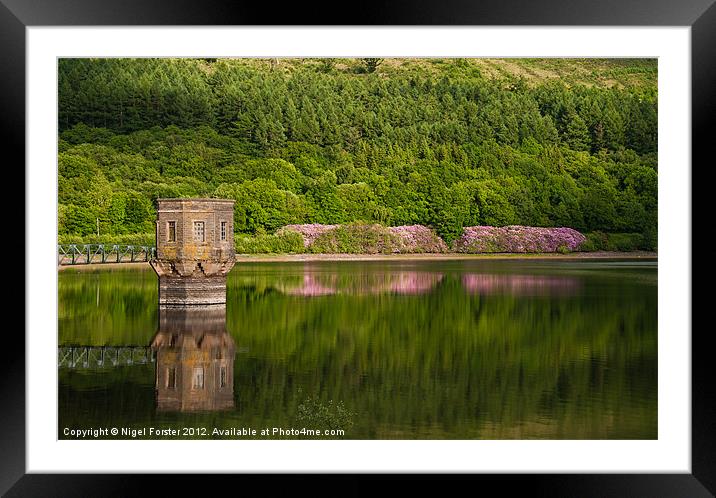 Talybont Reservoir Summser view Framed Mounted Print by Creative Photography Wales