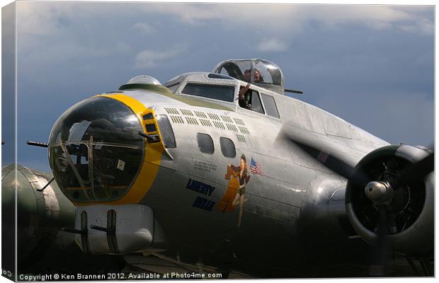 Liberty Belle at Duxford Canvas Print by Oxon Images