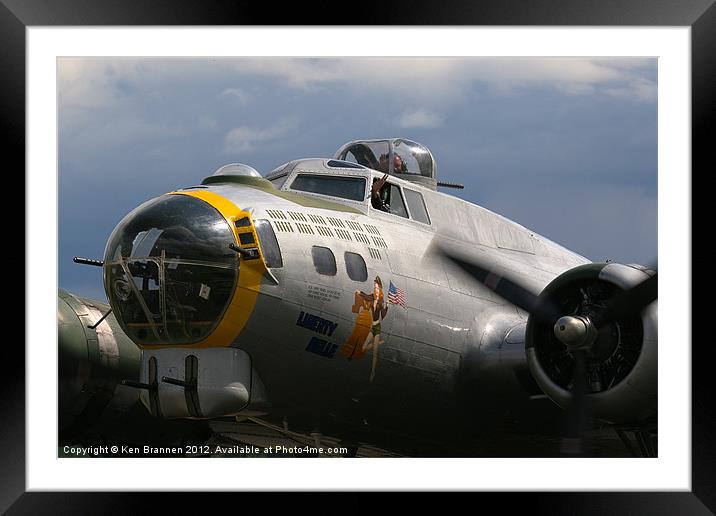Liberty Belle at Duxford Framed Mounted Print by Oxon Images