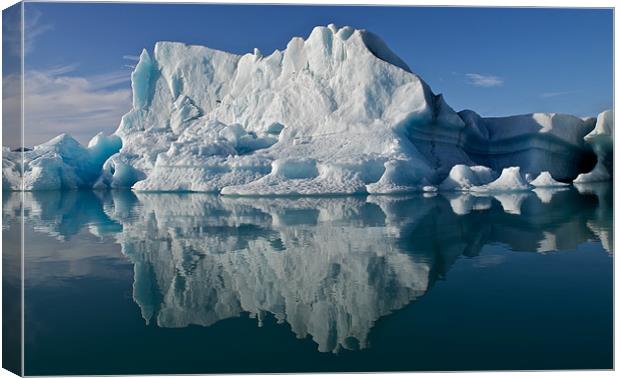 Iceberg reflections  Canvas Print by mark humpage