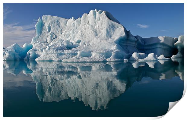 Iceberg reflections  Print by mark humpage