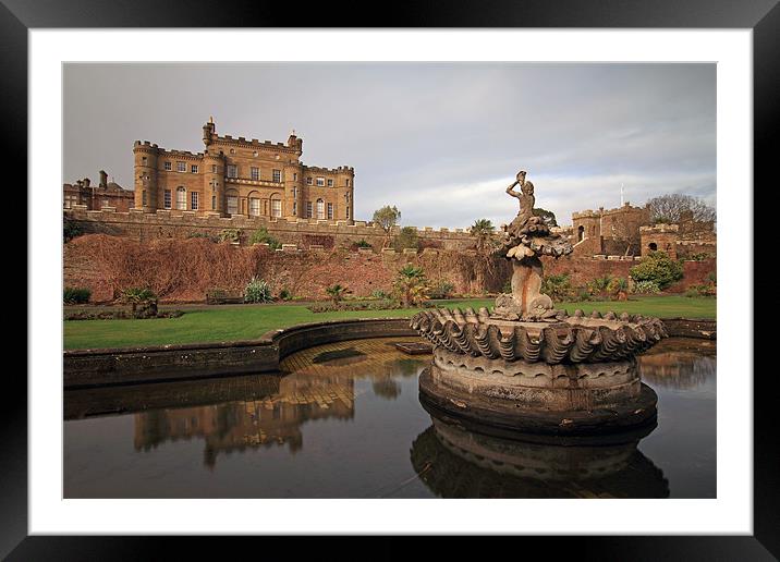 Culzean Castle, Stables and Fountain Framed Mounted Print by Maria Gaellman