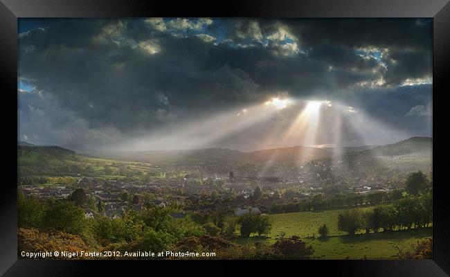 Brecon sunburst Framed Print by Creative Photography Wales