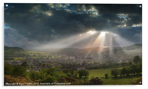 Brecon sunburst Acrylic by Creative Photography Wales
