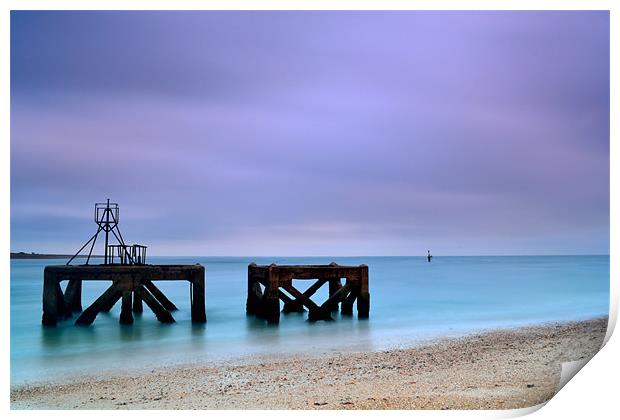 2x Sea Ruins at Eastney Print by Paul Gordon