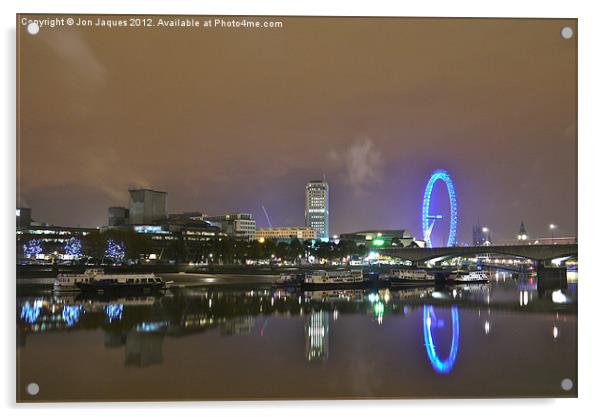 LONDON EYE Acrylic by Jon Jaques