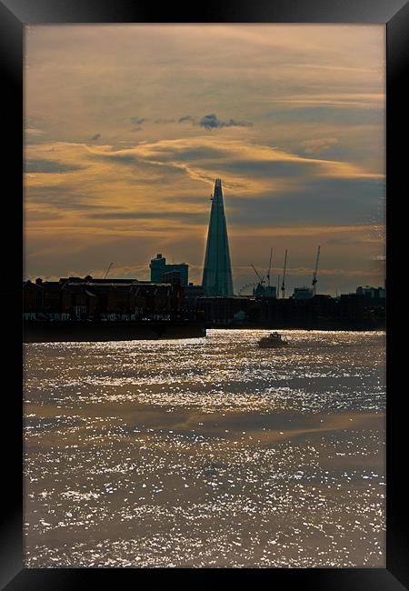 Sunset overThe Shard Framed Print by Jack Jacovou Travellingjour