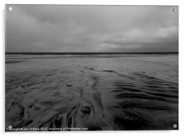 HEBRIDES  GARRY BEACH NORTH TOLSTA 15 Acrylic by Jon O'Hara