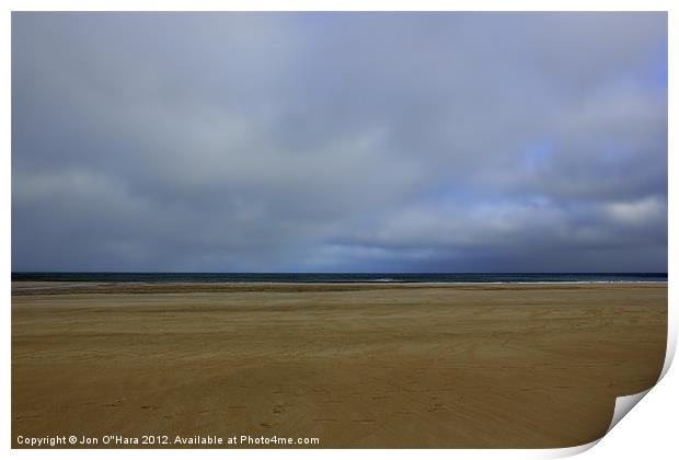 HEBRIDES  GARRY BEACH NORTH TOLSTA 17 Print by Jon O'Hara