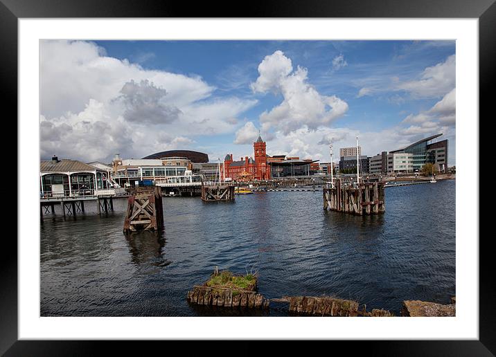 Cardiff Bay Framed Mounted Print by Gail Johnson