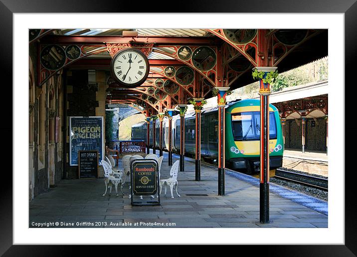 Great Malvern Train Station Framed Mounted Print by Diane Griffiths