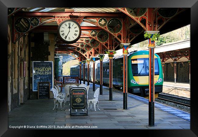 Great Malvern Train Station Framed Print by Diane Griffiths