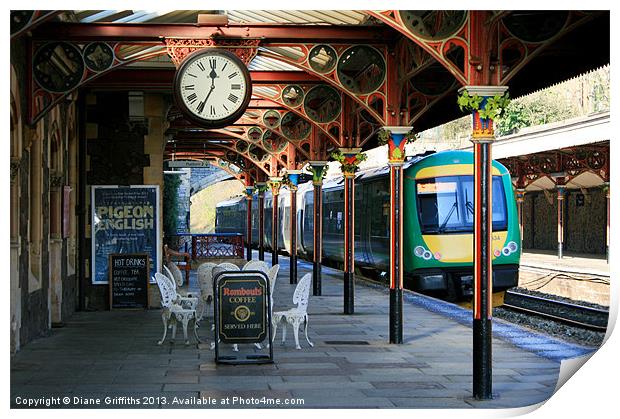 Great Malvern Train Station Print by Diane Griffiths