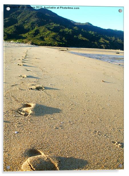 Footprints Acrylic by Jon Jaques