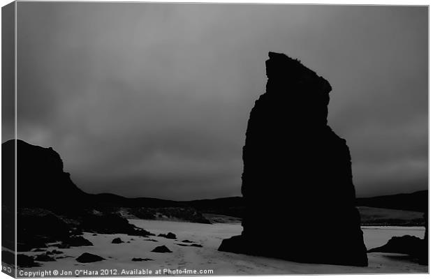 HEBRIDES  GARRY BEACH NORTH TOLSTA 40 Canvas Print by Jon O'Hara