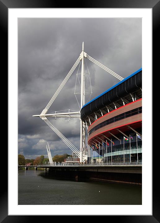 Millennium Stadium Framed Mounted Print by Gail Johnson