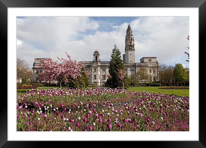 Cathays Park Framed Mounted Print by Gail Johnson
