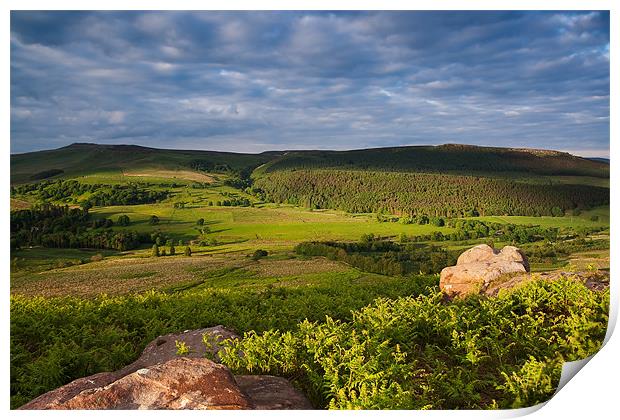 A Dusky Yorkshire Dales Moor Print by Jim Round