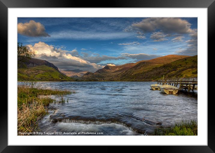 Nantlle lake Framed Mounted Print by Rory Trappe
