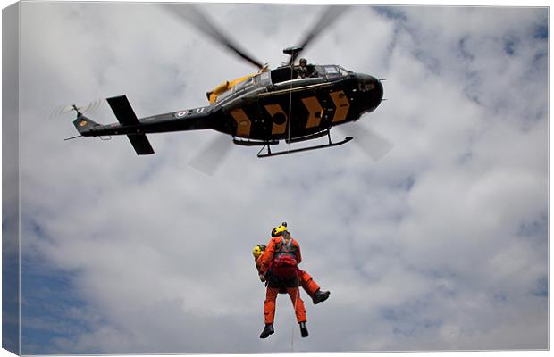 Griffin search and rescue helicopter Canvas Print by Gail Johnson