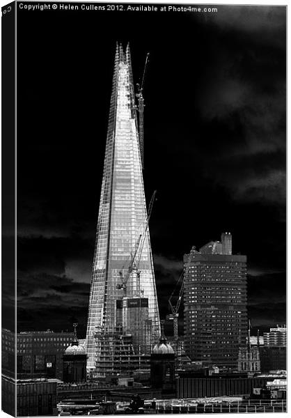 THE SHARD Canvas Print by Helen Cullens
