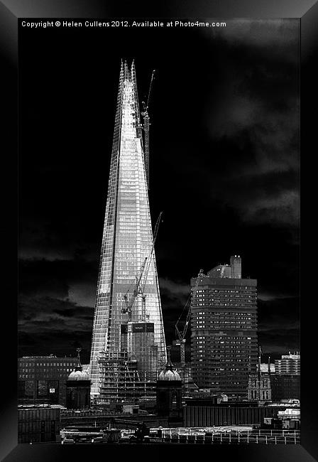 THE SHARD Framed Print by Helen Cullens