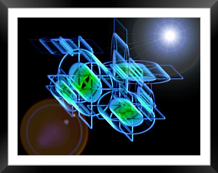 Space Station BD-436 Framed Mounted Print by Barbara Schafer