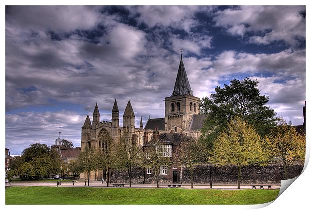 Rochester Cathedral Print by Brian Fuller