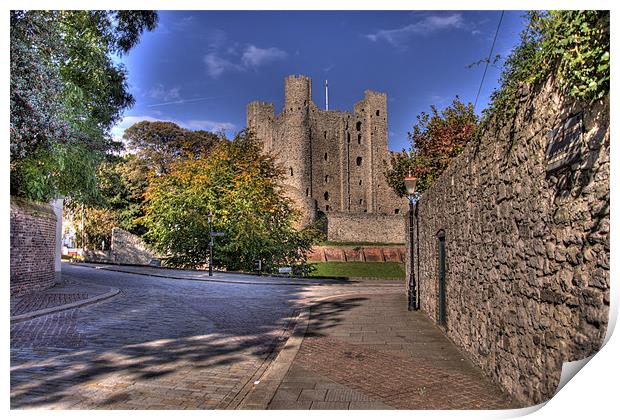 Rochester Castle Print by Brian Fuller