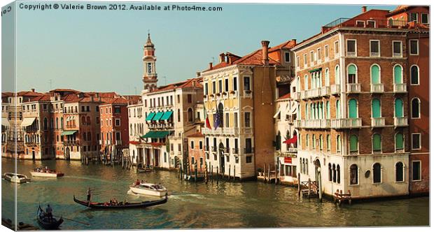 Grand Canal Canvas Print by Valerie Brown