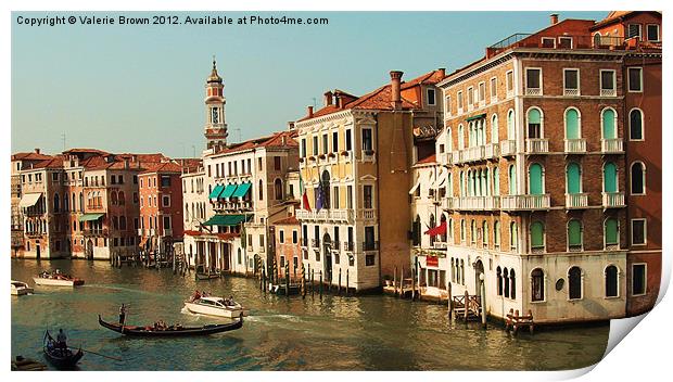 Grand Canal Print by Valerie Brown