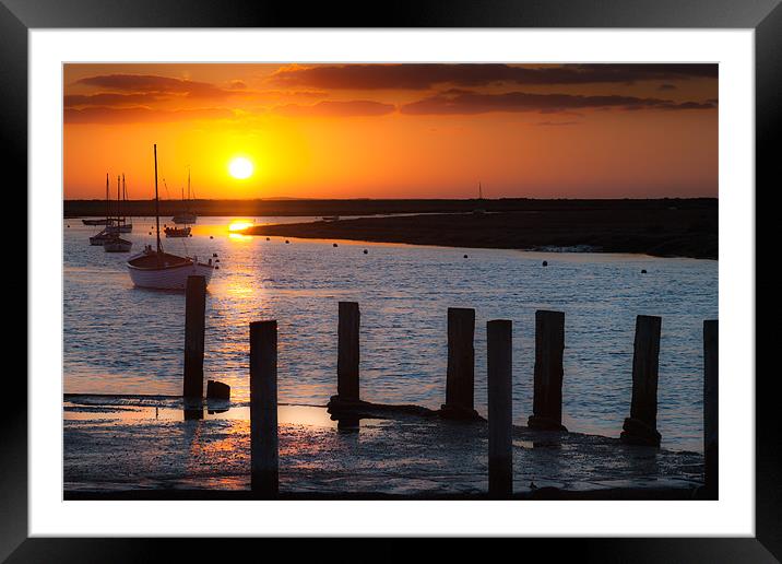 North Norfolk Sunset Framed Mounted Print by Stephen Mole