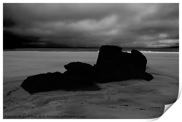 HEBRIDES  GARRY BEACH NORTH TOLSTA 51 Print by Jon O'Hara